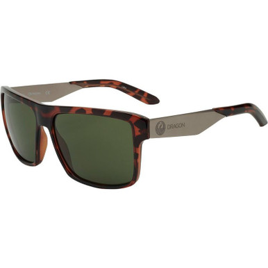 Dragon Eyewear Space, Dark Tort/Green G15 LL Lenses