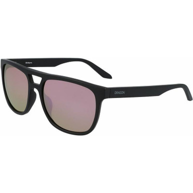 Dragon Eyewear Cove, Matte Black/Rose Gold Ionised LL Lenses