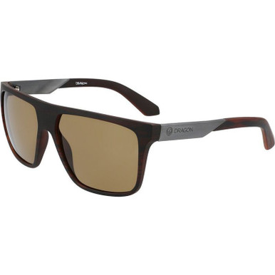 Dragon Eyewear Vinyl, Teak Wood/Brown LL Lenses