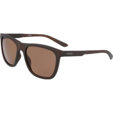 Dragon Eyewear Wilder - Matte Dark Crystal Brown/Brown LL Lenses