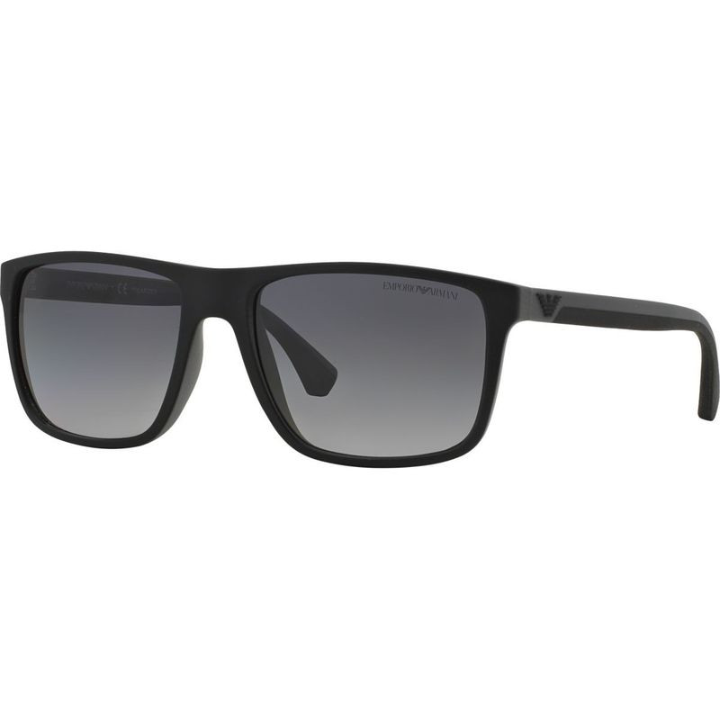 Buy Emporio Armani EA4033 Black Rubber Grey Polarised