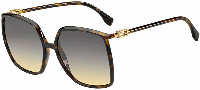 fendi 99mm rimless sunglasses