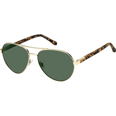 Fossil 3101/S, Light Gold/Green Lenses