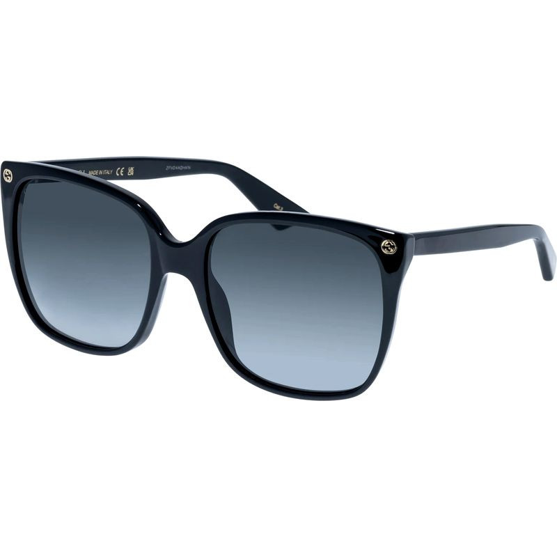 Shop the GUCCI 0022S Black/Grey Just Sunnies | Afterpay