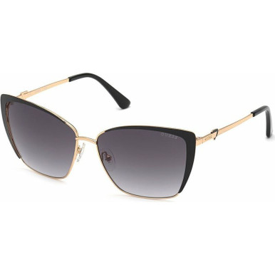 7743 - Black and Gold/Grey Gradient Lenses