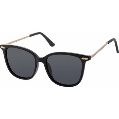 JS Eyewear 5798 - Black/Smoke Lenses