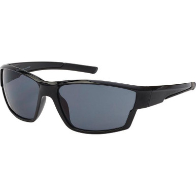 JS Eyewear 7026 - Black/Smoke Lenses