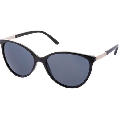 JS Eyewear 5770 - Shiny Black/Smoke Lenses