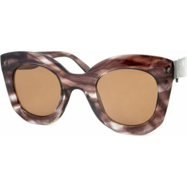 JS Eyewear 7606, Textured Grey/Brown Lenses