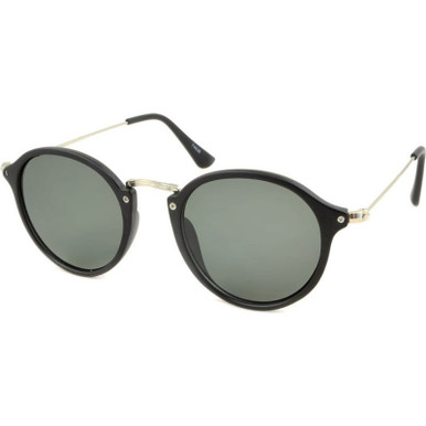 JS Eyewear 7462 - Matte Black/Green Lenses