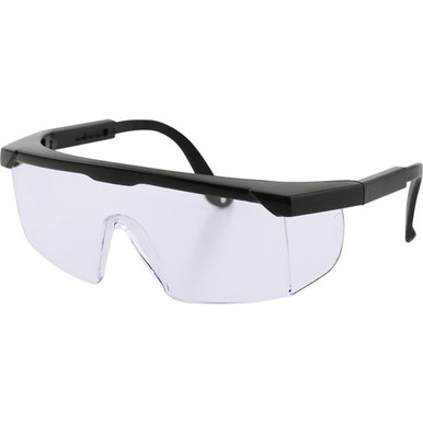 JS Eyewear Protective Eyewear - Black/Clear Lenses