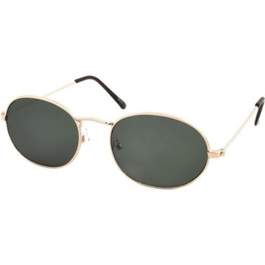 JS Eyewear 5071, Gold/Green Lenses