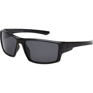 JS Eyewear 7027 - Matte Black/Smoke Lenses