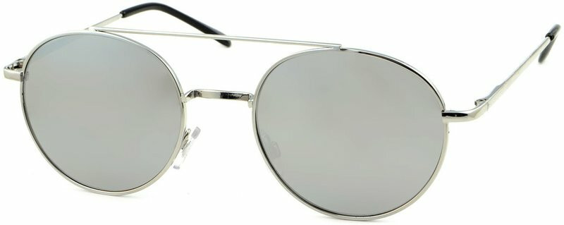 JS Eyewear 5519 Silver/Silver Mirror Lenses