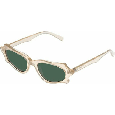 Le Specs Toycoon - Clear Quartz/Khaki Lenses