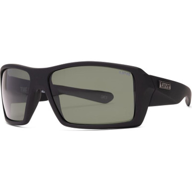 Liive The Edge, Matt Black/Green Polarised Lenses