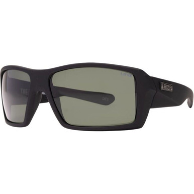Liive The Edge - Matt Black/Green Polarised Lenses