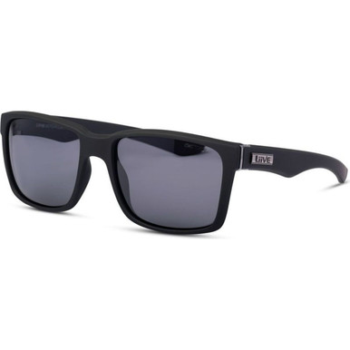 Liive Moto - Matte Black/Grey Polarised Lenses