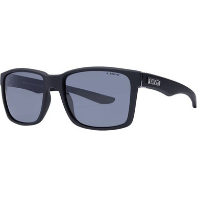 Liive Moto - Matte Black/Grey Polarised Lenses