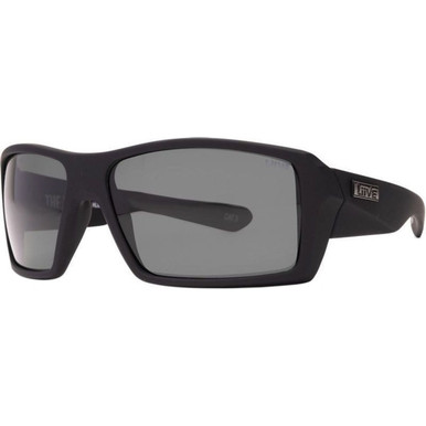 Liive The Edge - Matte Black Floating/Smoke Polarised Lenses