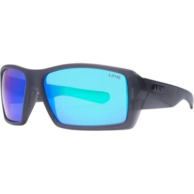 Liive The Edge - Matte Xtal Smoke Floating/Green Mirror Polarised Lenses