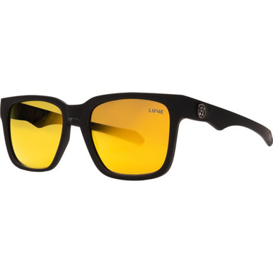 Liive Hi Seas - Matte Black/Orange Mirror Polarised Lenses