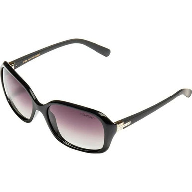 Locello Ava - Black/Smoke Gradient Polarised Lenses