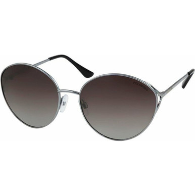 Locello Summer - Silver/Smoke Gradient Polarised Lenses