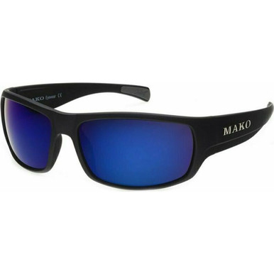 Mako Escape - Matte Black/Glass Blue Mirror Polarised Lenses