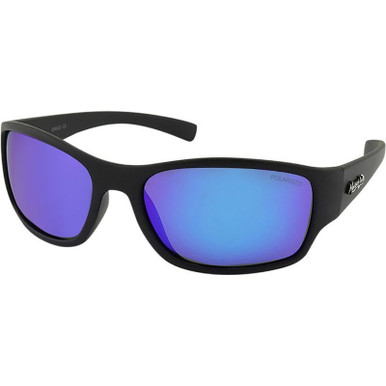 Mangrove Jacks Dingo, Matte Black/Blue Mirror Polarised Lenses