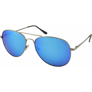 Mangrove Jacks Spinner, Silver/Blue Mirror Polarised Lenses