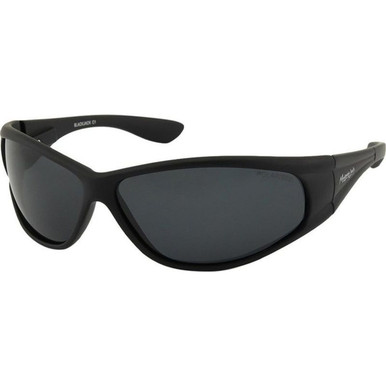 Mangrove Jacks Black Jack - Black/Smoke Polarised Lenses