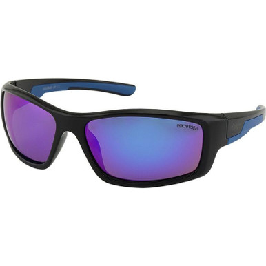 Mangrove Jacks Double Up - Black/Blue Mirror Polarised Lenses