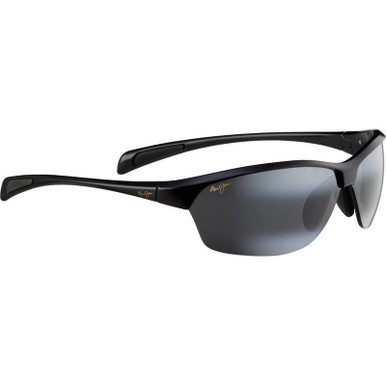 Maui Jim Hot Sands - Gloss Black/Grey Polarised Lenses