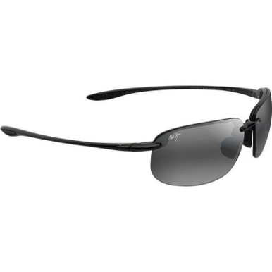 Maui Jim Ho'okipa Alt Fit, Gloss Black/Neutral Grey Polarised Lenses