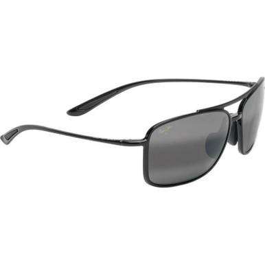 Maui Jim Kaupo Gap - Gloss Black/Neutral Grey Polarised Lenses