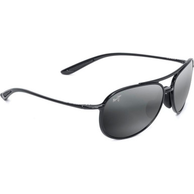 Maui Jim Alelele Bridge - Gloss Black/Neutral Grey Polarised Lenses