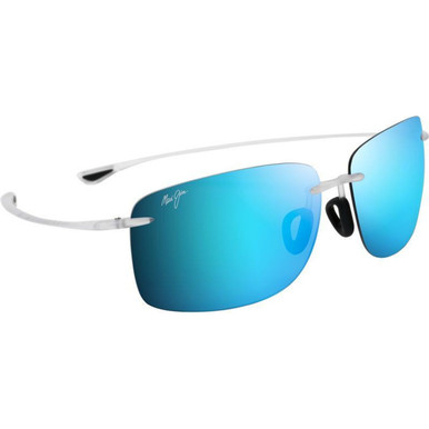 Maui Jim Hema - Matte Crystal/Blue Hawaii Polarised Lenses