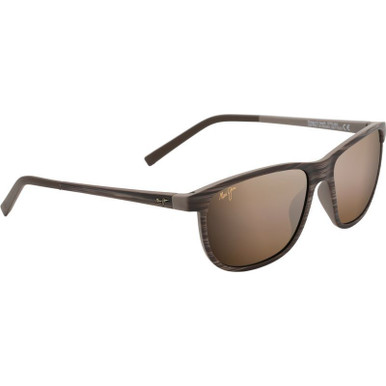 Maui Jim Lele Kawa - Brown Stripe/HCL Bronze Glass Polarised Lenses