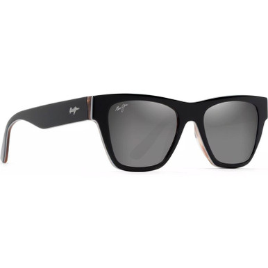 Ekolu - Black and Tan/Silver Black Mirror Polarised Lenses