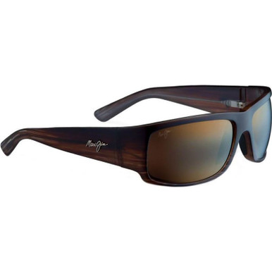 Maui Jim World Cup, Chocolate Stripe Fade/HCL Bronze +2.0 Readers Polarised Lenses