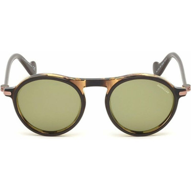 Moncler ML0103 Dark Brown/Green | FREE SHIPPING*