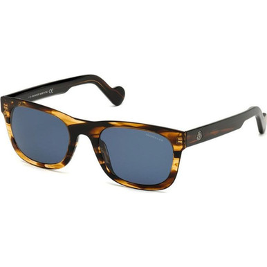 Moncler ML0122 - Dark Brown/Blue Polarised Lenses