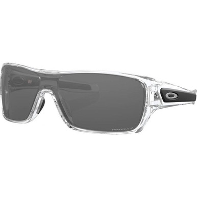 Oakley Turbine Rotor, Polished Clear/Prizm Black Polarised Lenses