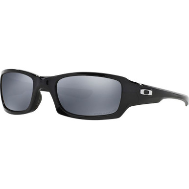 Oakley Fives Squared - Polished Black/Black Iridium Polarised Lenses
