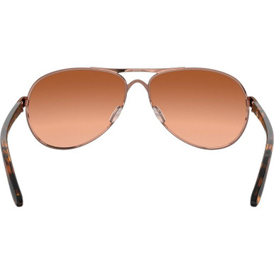 Oakley Lunettes de soleil Feedback - Rose Gold - Lentilles VR50 Brown  Gradient - Femme