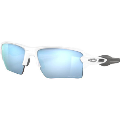 Oakley Flak 2.0 XL - Polished White/Prizm Deep Water Polarised Lenses