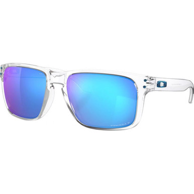 Oakley Holbrook XL - Polished Clear/Prizm Sapphire Polarised Lenses
