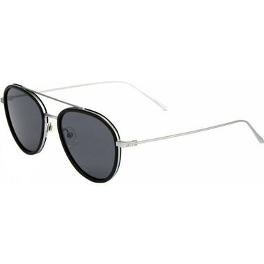 OTIS Templin - Matte Black and Brushed Silver/Grey Glass Lenses