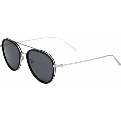 OTIS Templin - Matte Black and Brushed Silver/Grey Glass Lenses